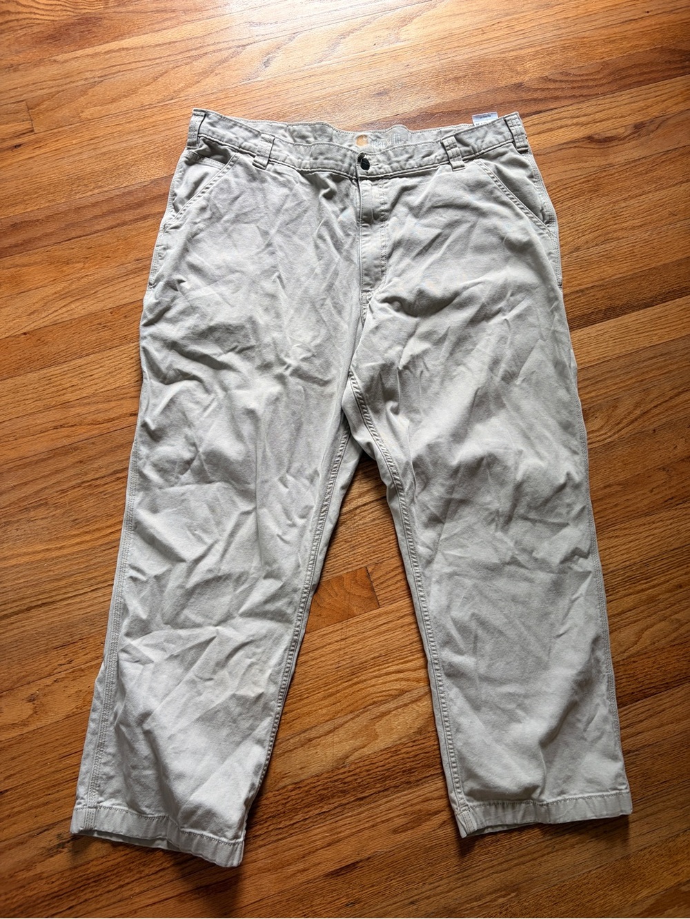 Carhartt Men's Casual Beige Cotton Pants